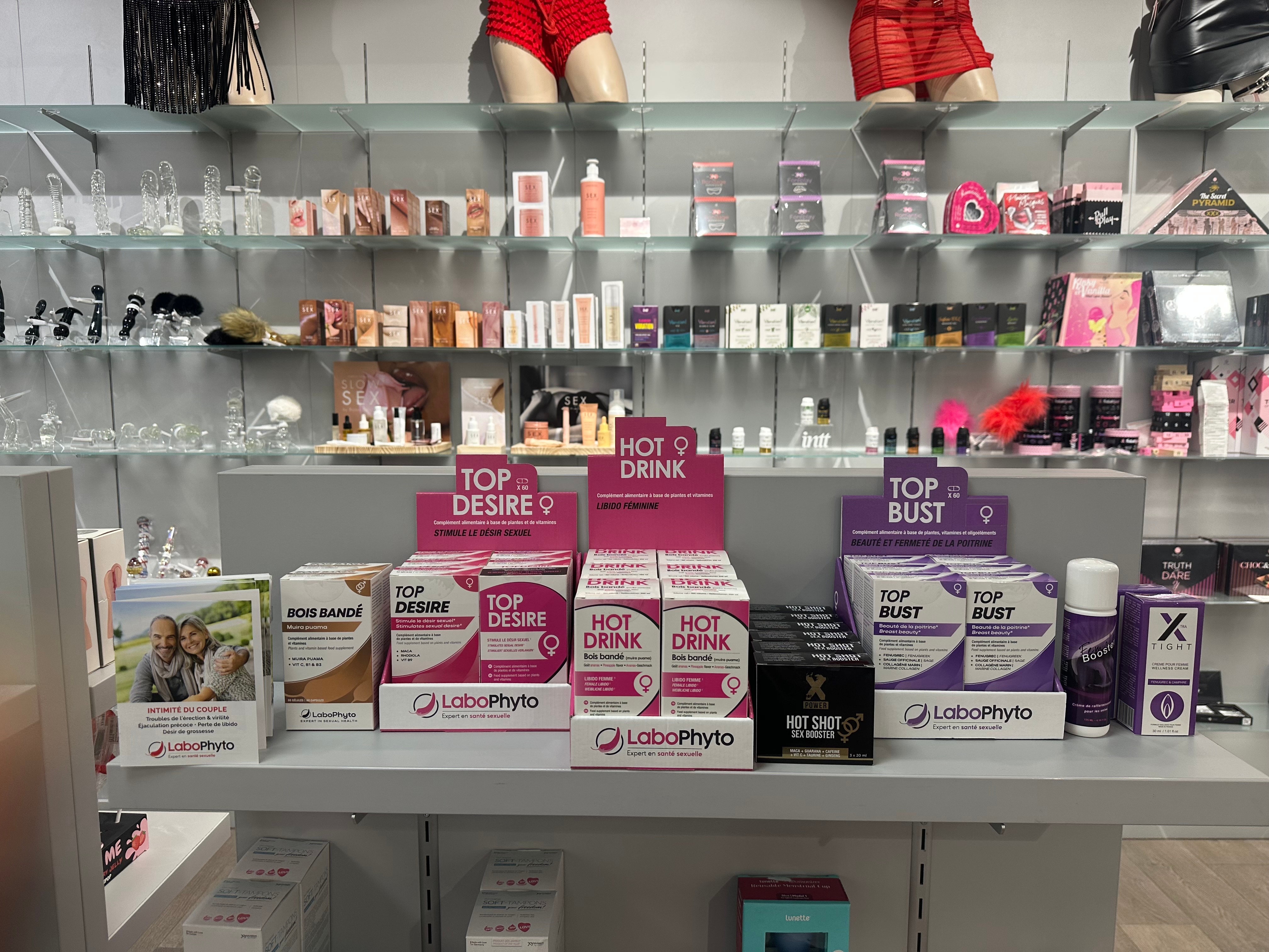 Präsentation der Labophyto Produkte in einer Body House Filiale